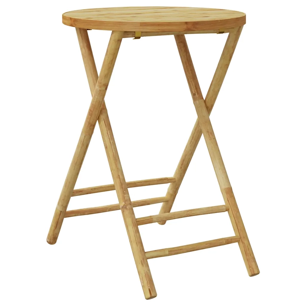 Set da Bistrot Pieghevole 3pz | Set Salotto da Giardino con Cuscini Grigio Scuro Bamb¨´