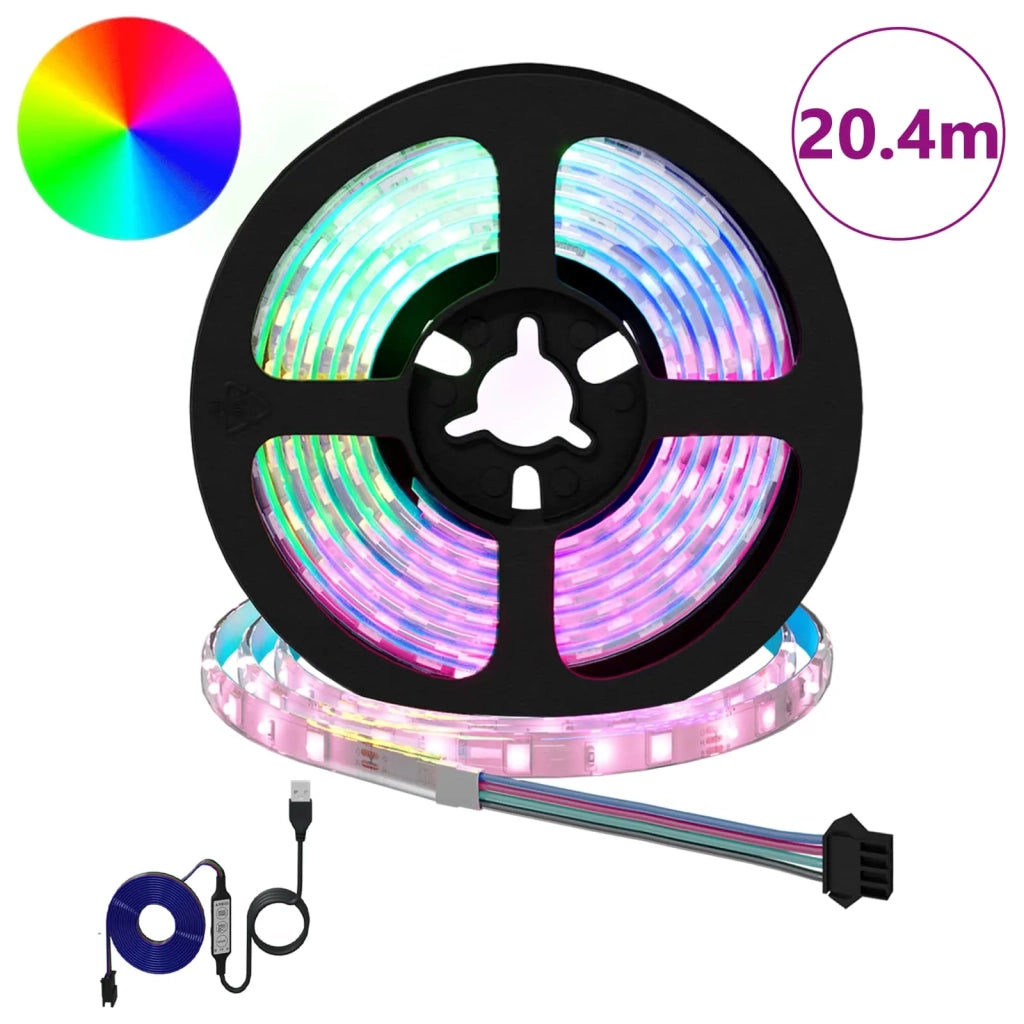 Striscia LED 12 pcs Nero e trasparente 1700 mm Rame e plastica 3429109