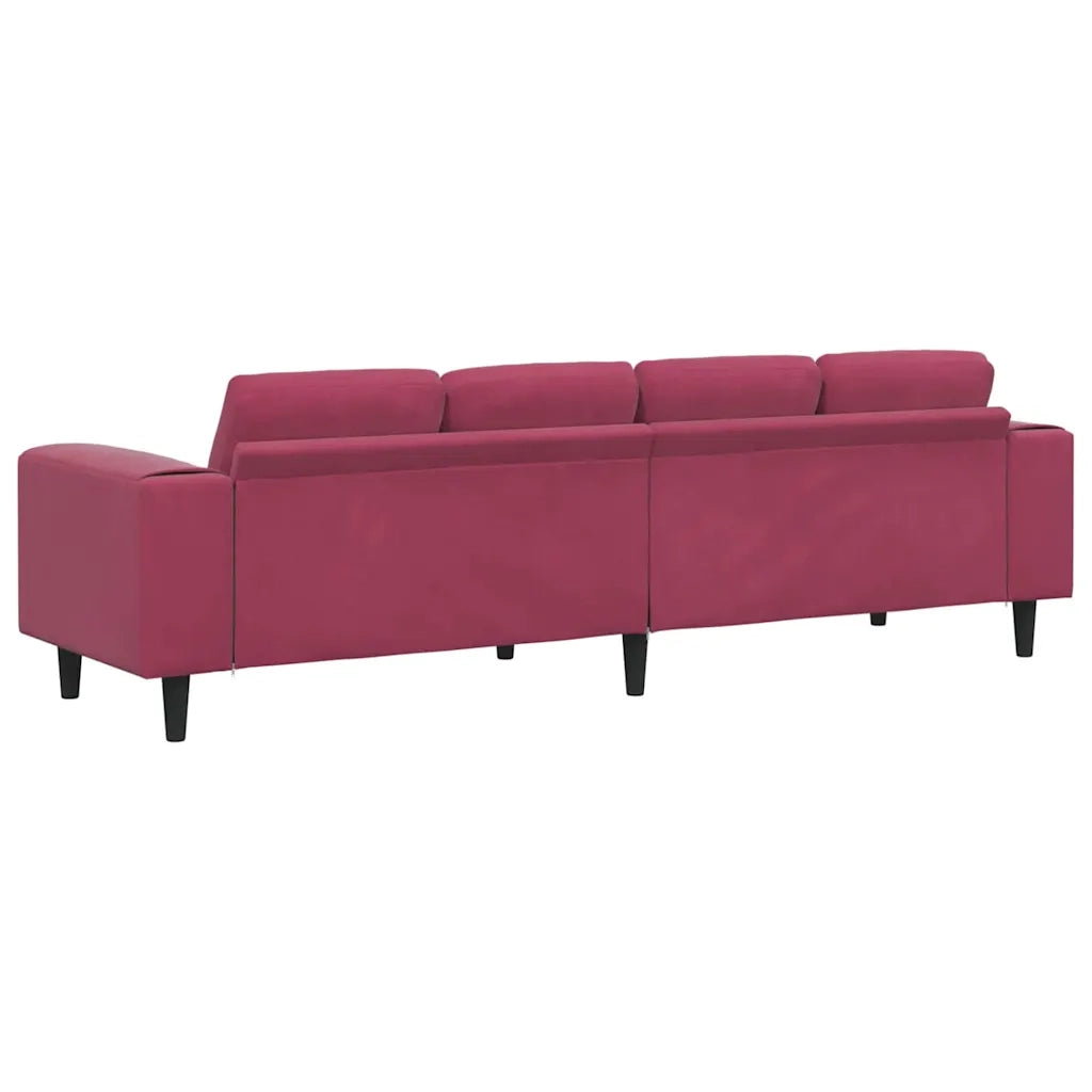 Divano per Soggiorno Rosso Vino 250 x 77 x 76 cm 3335095