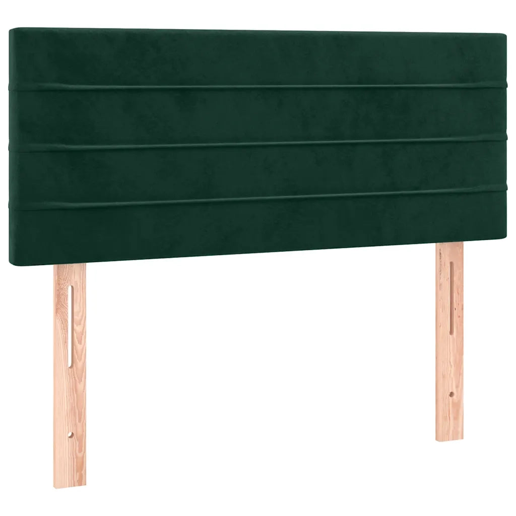 Testiera | Testata Verde scuro 90x5x78/88 cm in Velluto