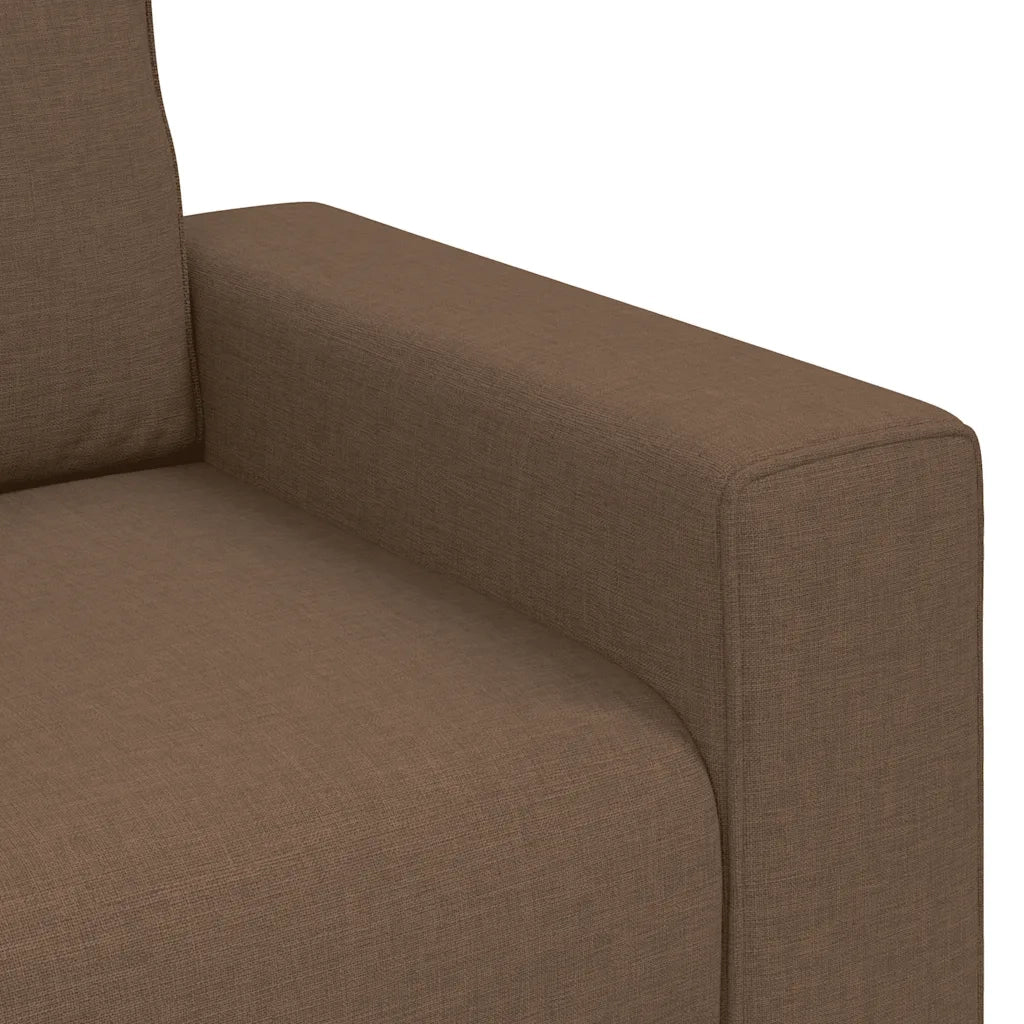 Divano a 2 Posti Marrone 160x77x82 cm in Tessuto 4105160