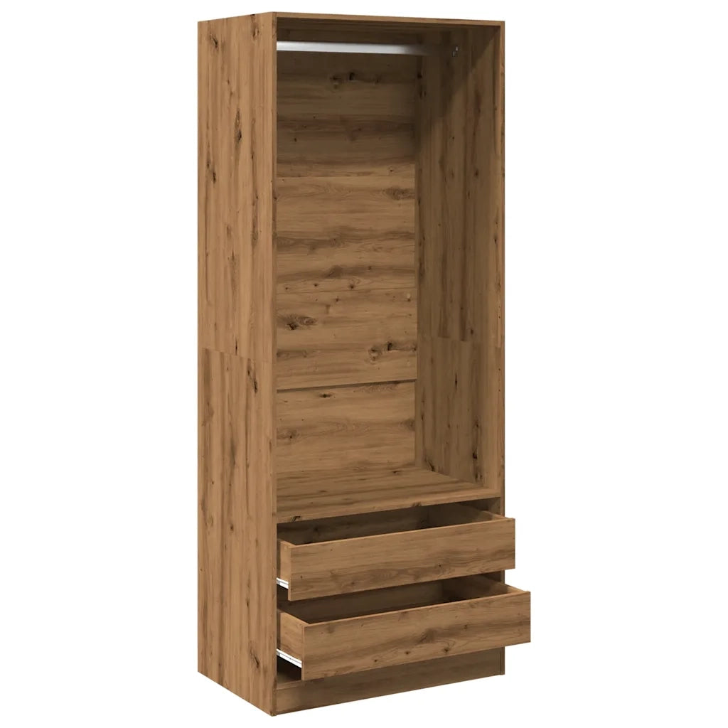 Armadio Rovere Artigianale 80x50x200 cm in Legno Multistrato 3307755