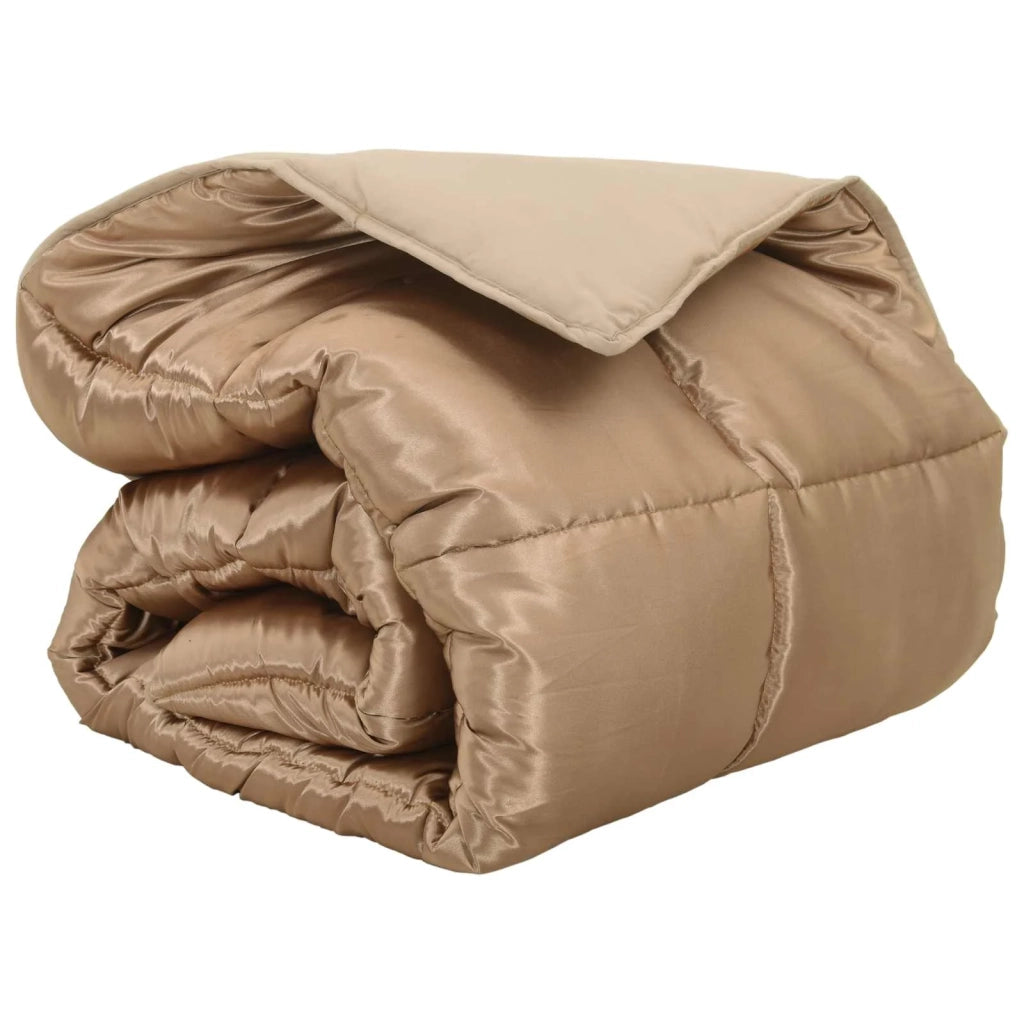 Piumone | Duvet Invernale Oro 135 x 220 cm Satin e Micropile