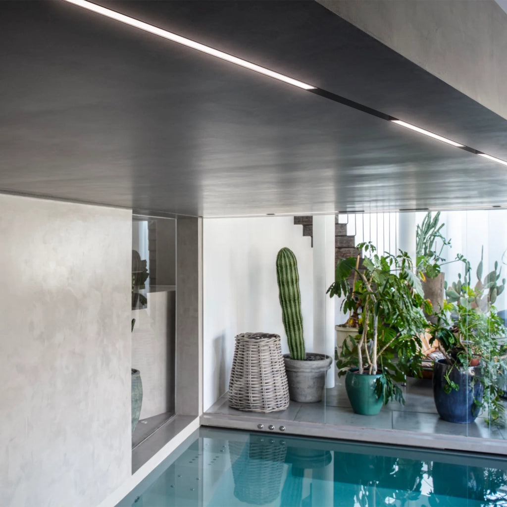 Sistema Lineare Ego Wide 1 Luce Led Integrato Nero 26W 3000K