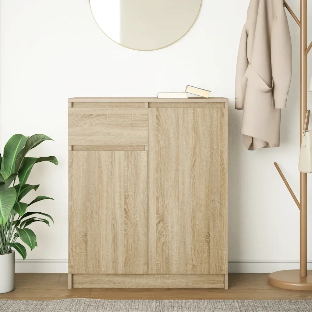 Credenza con Cassetto Rovere Sonoma 71x35x84 cm in Truciolato 861591