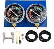 Misuratore di pressione di carburante per due cilindri - bilanciatore di carburante per motocicletta - sincronizzatore di pressione di carburante - attrezzo con set di tubi - estensione in ottone resistentente all'usura - bilanciatore di carburante