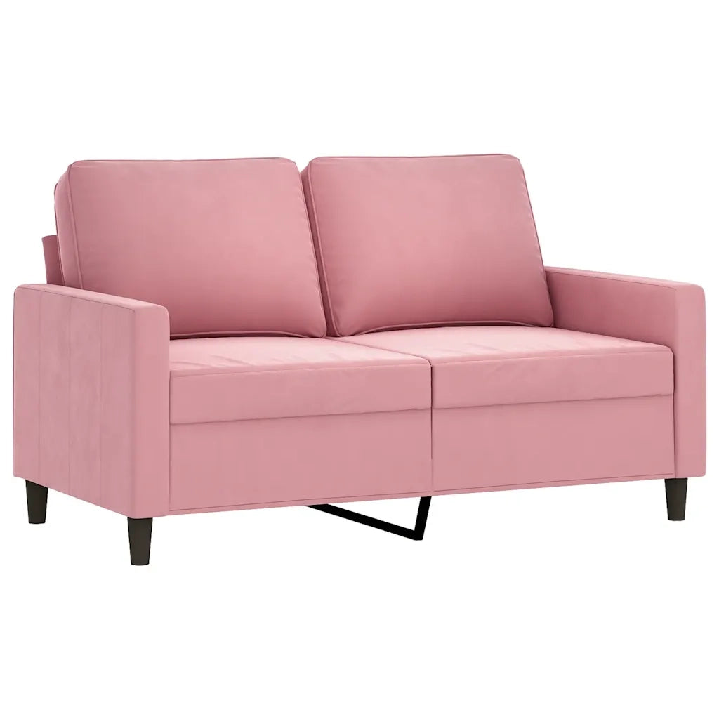 Set di Divani 4 pz Rosa in Velluto 3201947