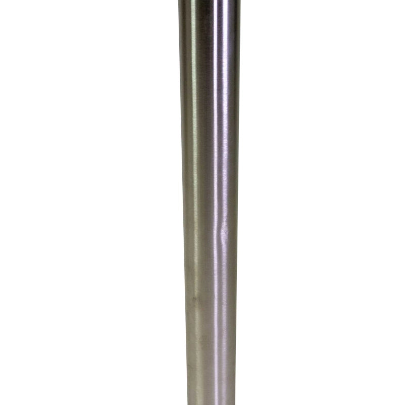 Base tavolo bar acciaio Gordon color inox tondo cm 45x45h108