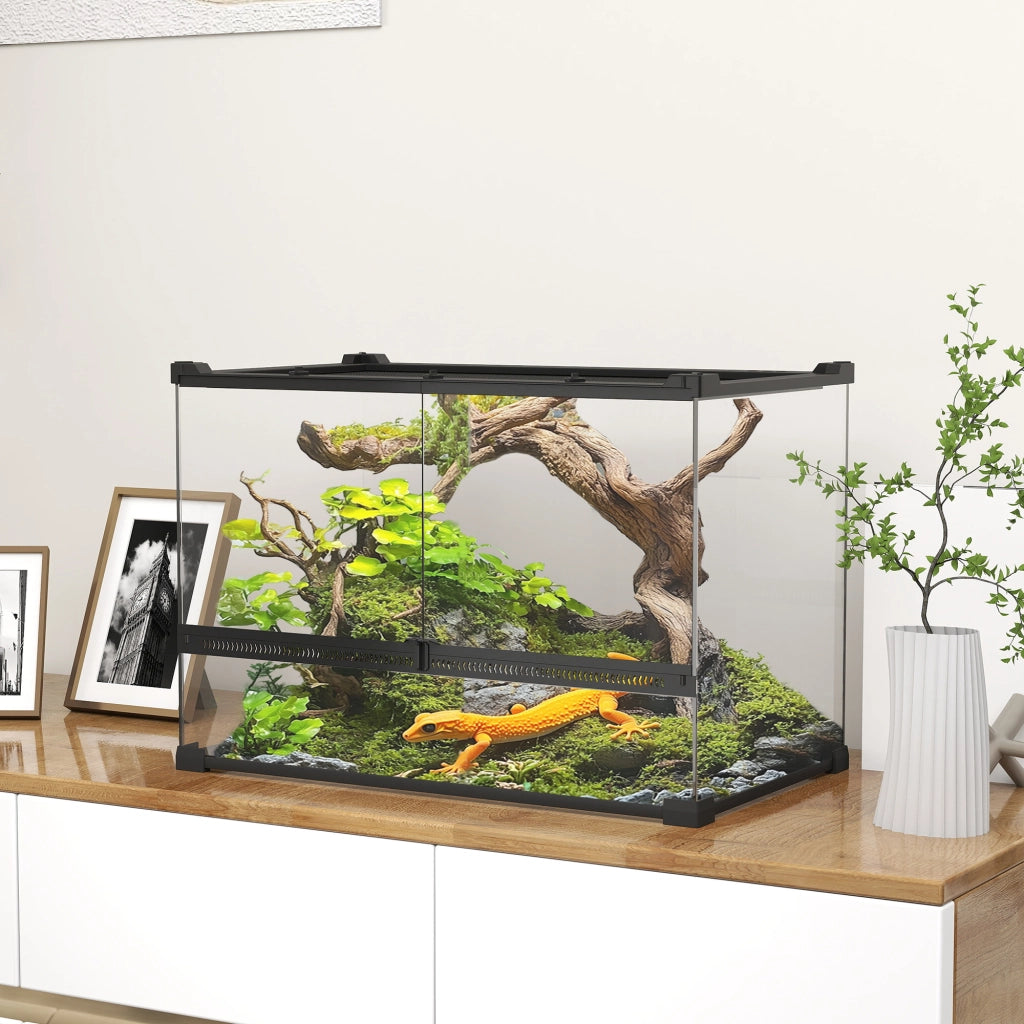 Terrario per Rettili ¨C Minimal ¨C Nero 50x30x35cm