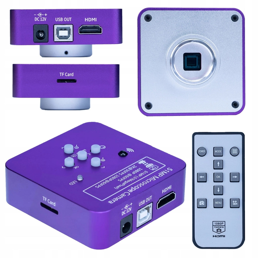 Mikroscopio Trinoculare Rosfix Neptune Pro – Zoom 7–45x con Fotocamera 51MP 4K, Lente Barlow 0.5x, Illuminatore LED 56x