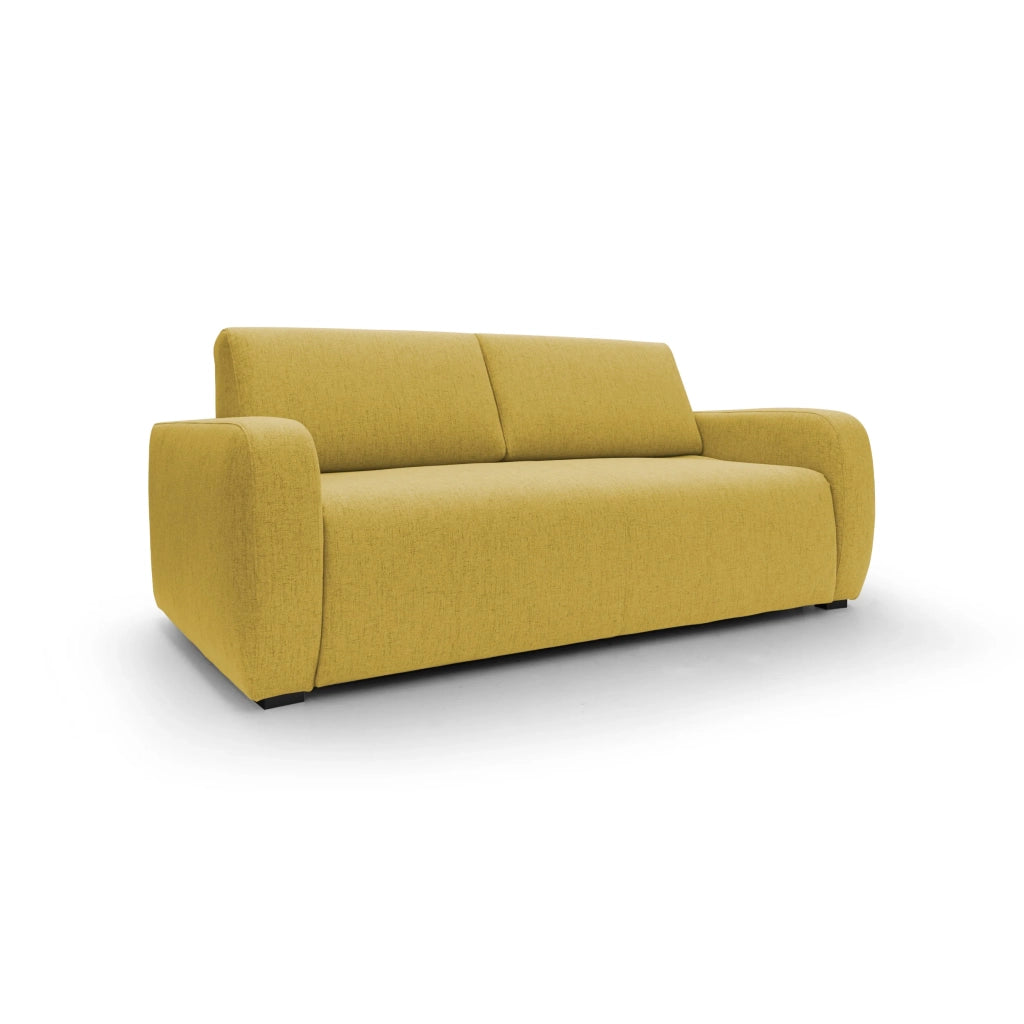 Duna Divano letto matrimoniale con materasso 20 cm in tessuto impermeabile T03 195 cm (mat. 140x197) giallo