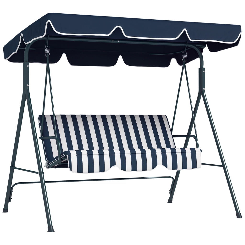 Divano da Giardino 3 Posti ¨C Minimal ¨C Grigio Polipropilene Nero