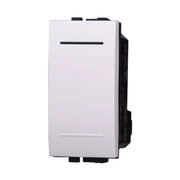Pulsante 1P 16A Unipolare Colore BIANCO Compatibile Con Bticino Living Light