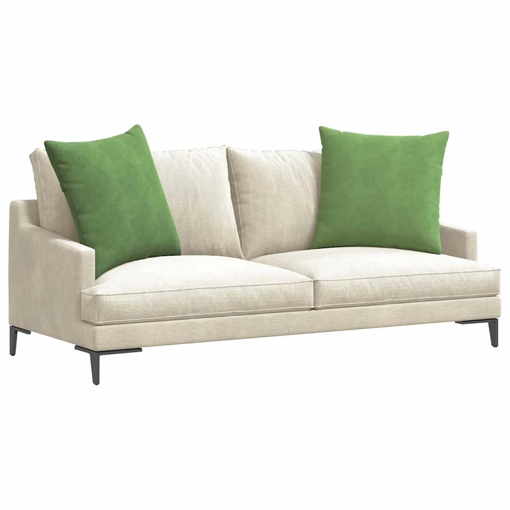 Cuscini da Divano 2 pz | Cuscini per sedie Verde chiaro 80 x 80 cm