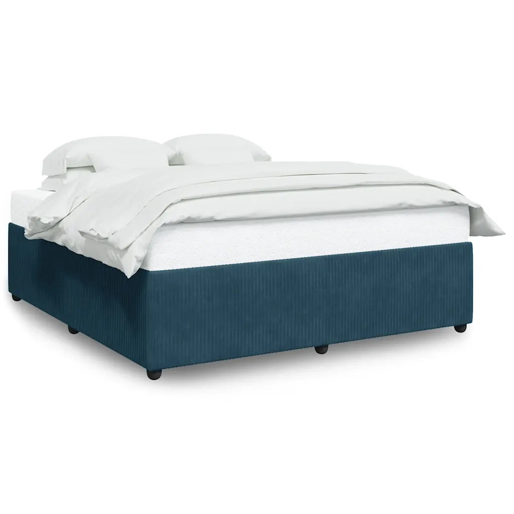 Giroletto-Struttura Letto Blu 200x200 cm in Velluto