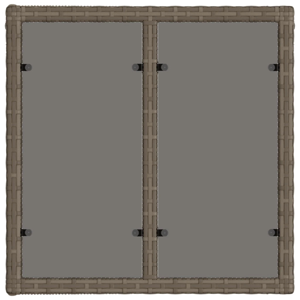Tavolo da Giardino Grigio e Nero 55 x 55 x 37 cm 42035134