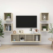 Set Mobili TV 5 pz Rovere Sonoma in Legno Multistrato 3079622