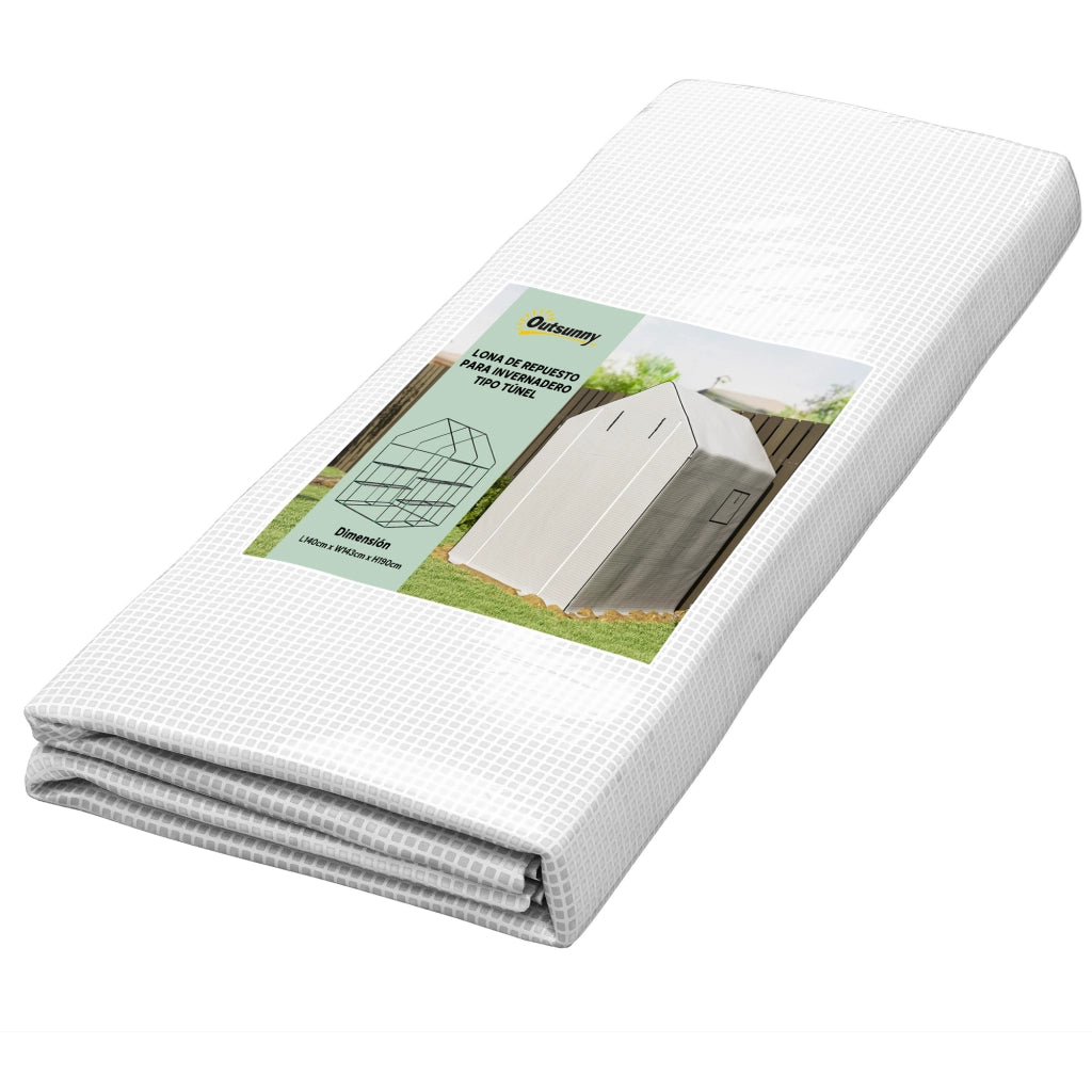 Serra da giardino con finestra e porta a rullo ¨C Minimal ¨C 140x143x190 cm bianco