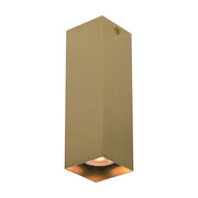 Spot soffitto ANDER Italux quadrato ottone GU10 17cm