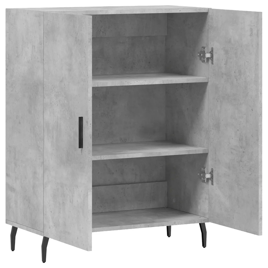 Credenza-Buffet-Armadio da cucina Grigio Cemento 69,5x34x90 cm in Legno Multistrato 794148