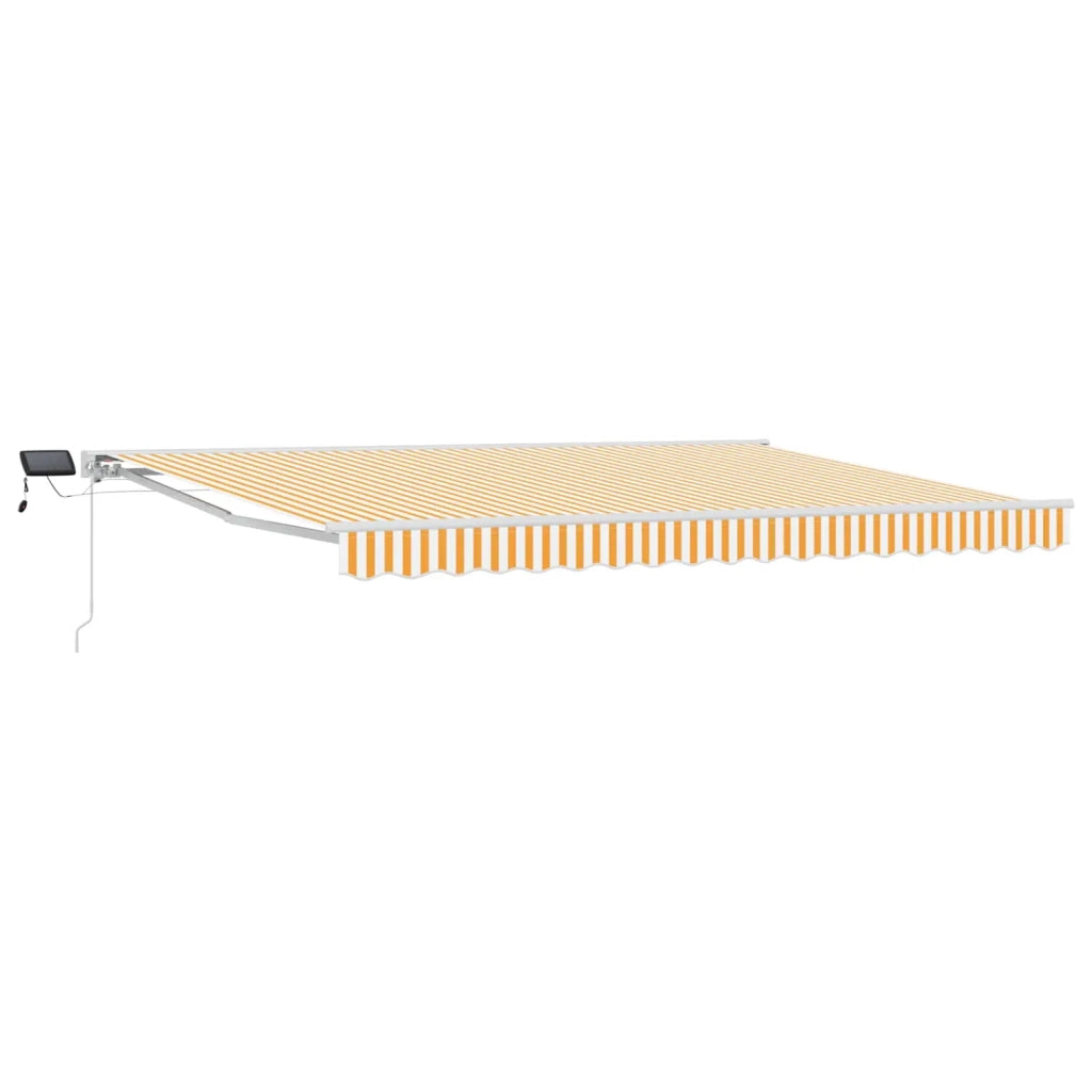 Cornice per Tenda Manuale con LED Giallo e Bianco 4 × 3 m 3420612
