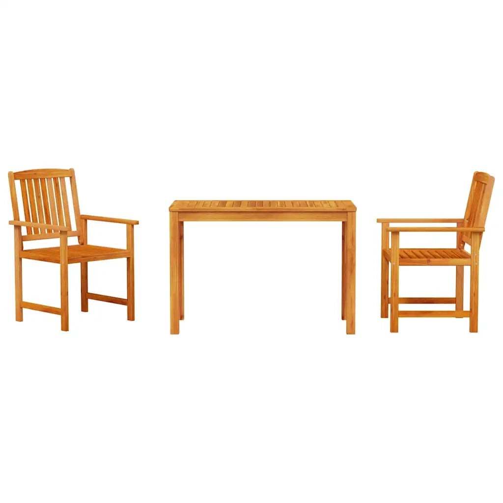 Set da Pranzo per Giardino 3 pcs Marrone 3375675