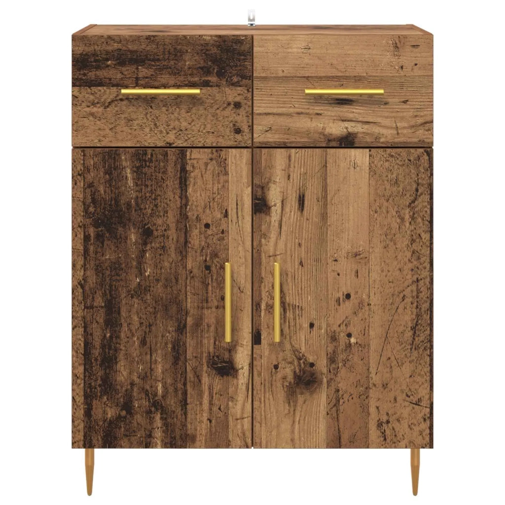 Credenza | Madia | Buffet da pranzo | Armadio da pranzo Legno vecchio 69,5 x 34 x 90 cm Legno multistrato