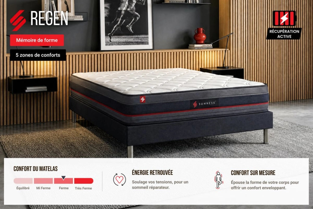 Materasso 160x200 cm Memory foam - Regen