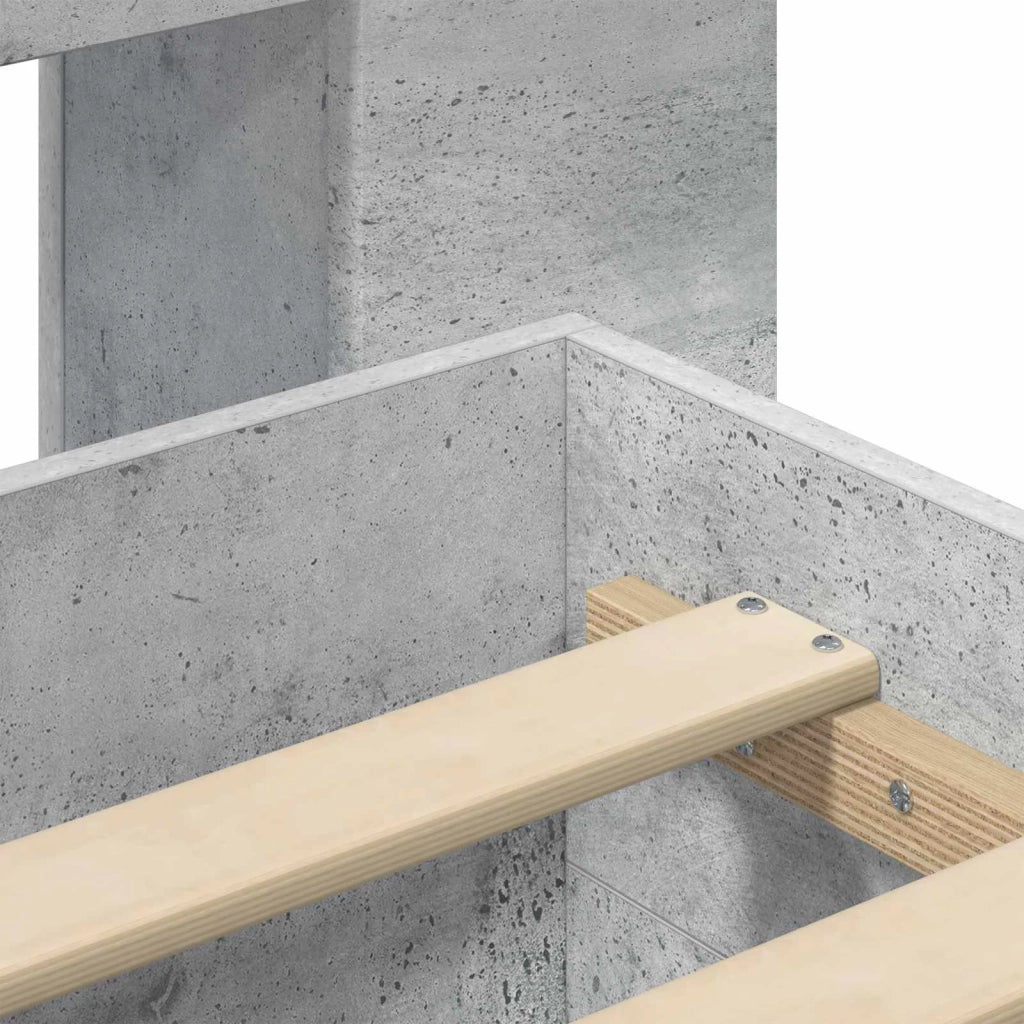 Telaio del letto con storage Grigio Cemento 150 x 200 cm 3433774
