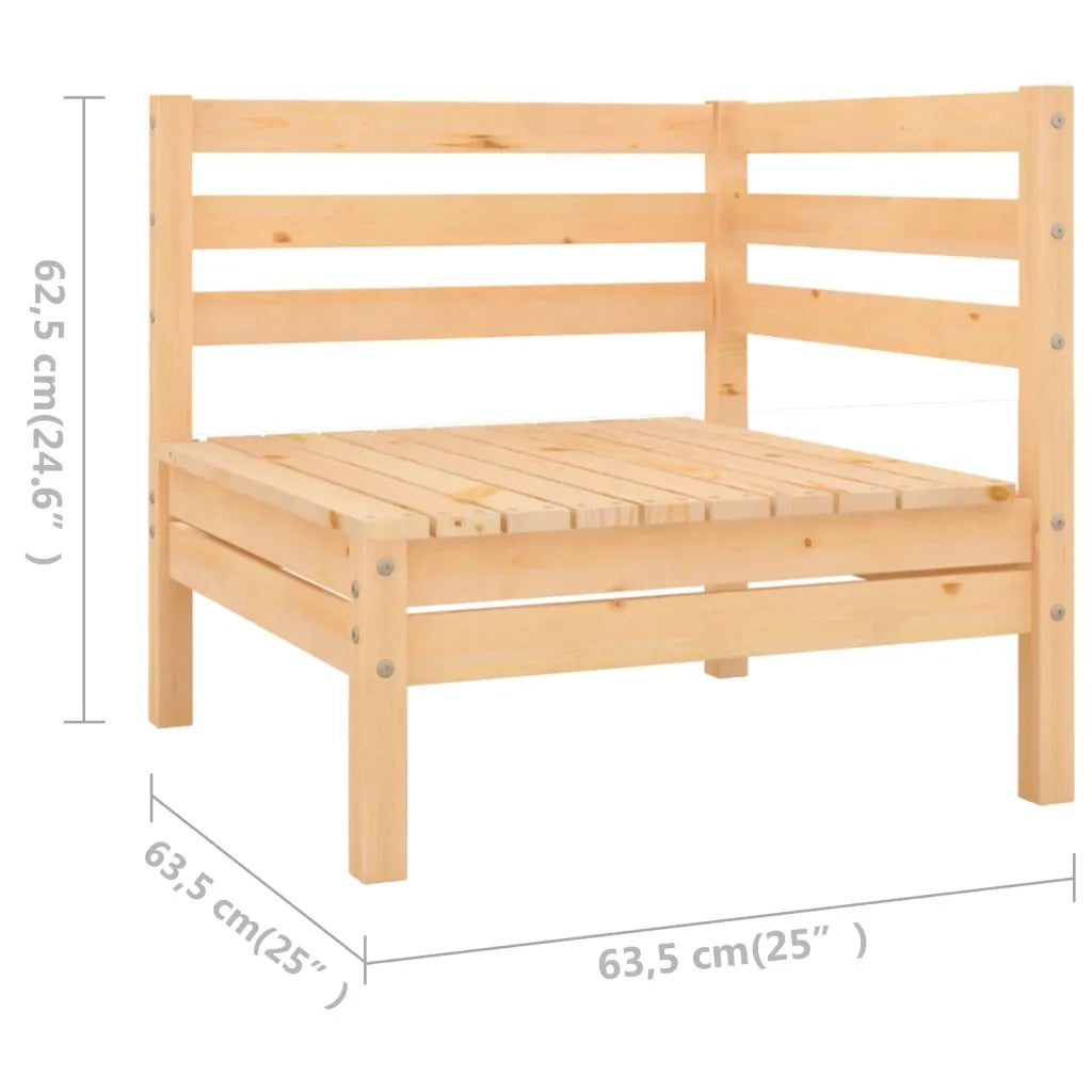 Set Divani da Giardino 5 pz in Legno Massello di Pino cod mxl 43128