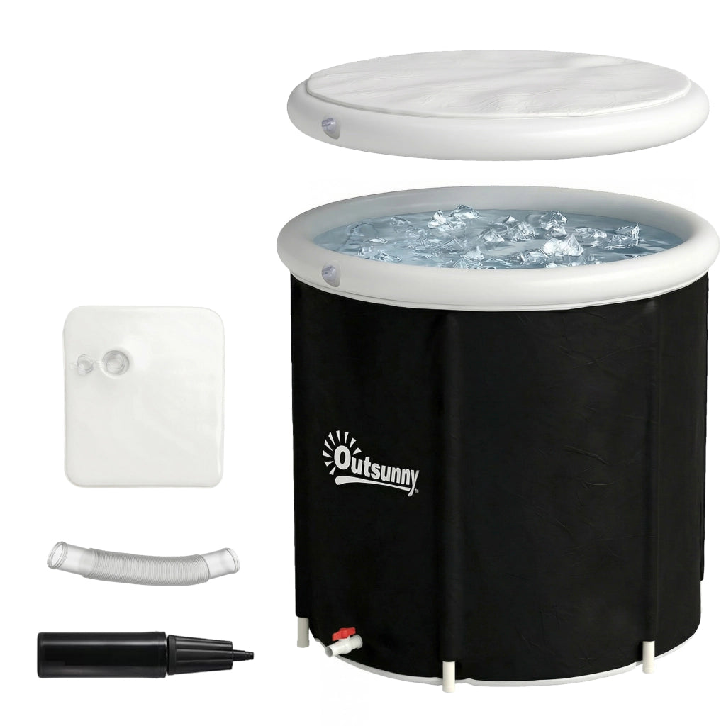 Vasca da bagno gonfiabile 280L per recupero atletico con pompa e coperchio ¨C Minimal ¨C ?78x71 cm