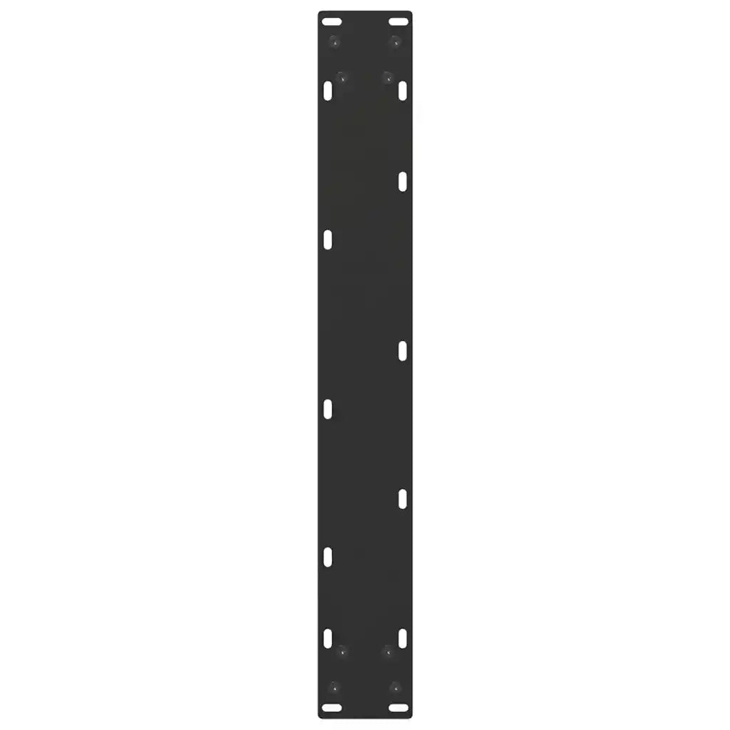 Gambe per tavolo da pranzo a forma di U 2 pz nere 60x(72-73) cm in acciaio 4013180