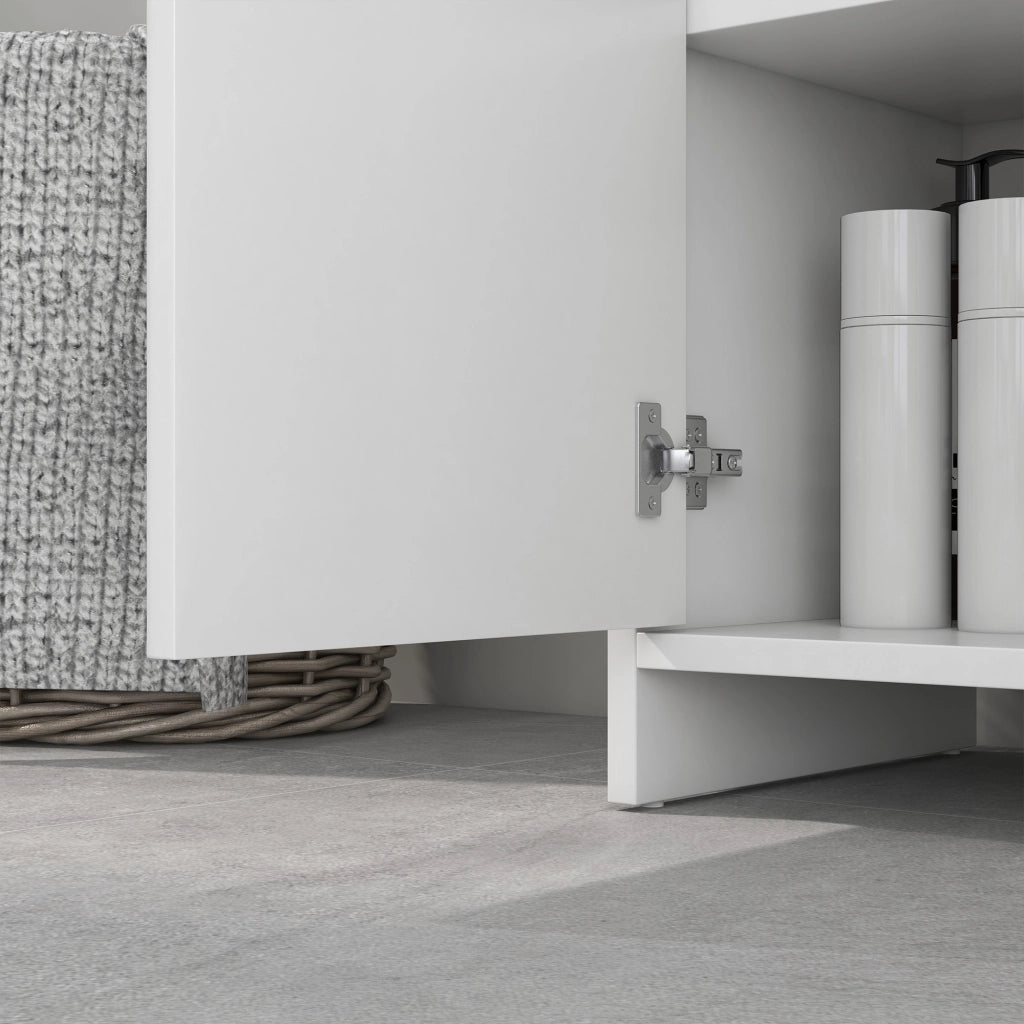 Mobile Sottolavabo con Ripiano ¨C Zephmum ¨C Bianco 60x30x60 cm