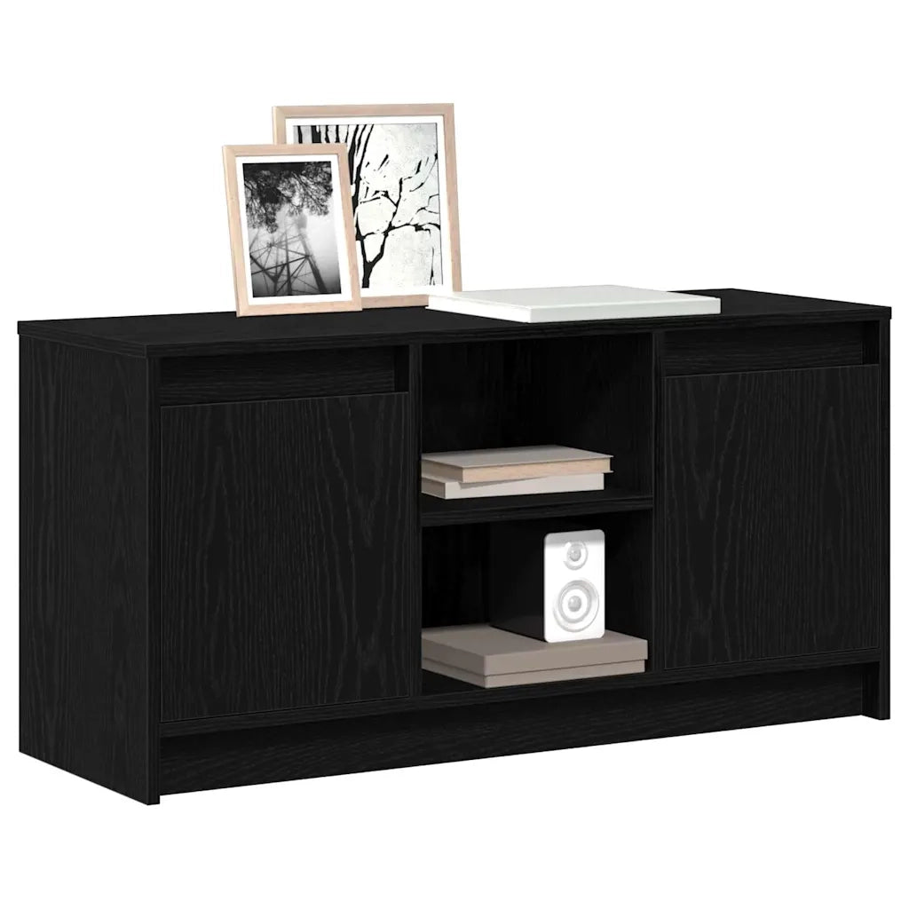 Unit¨¤ TV | Armadietto TV | Mobile Porta TV Nero 100 x 34 x 50 cm Legno multistrato