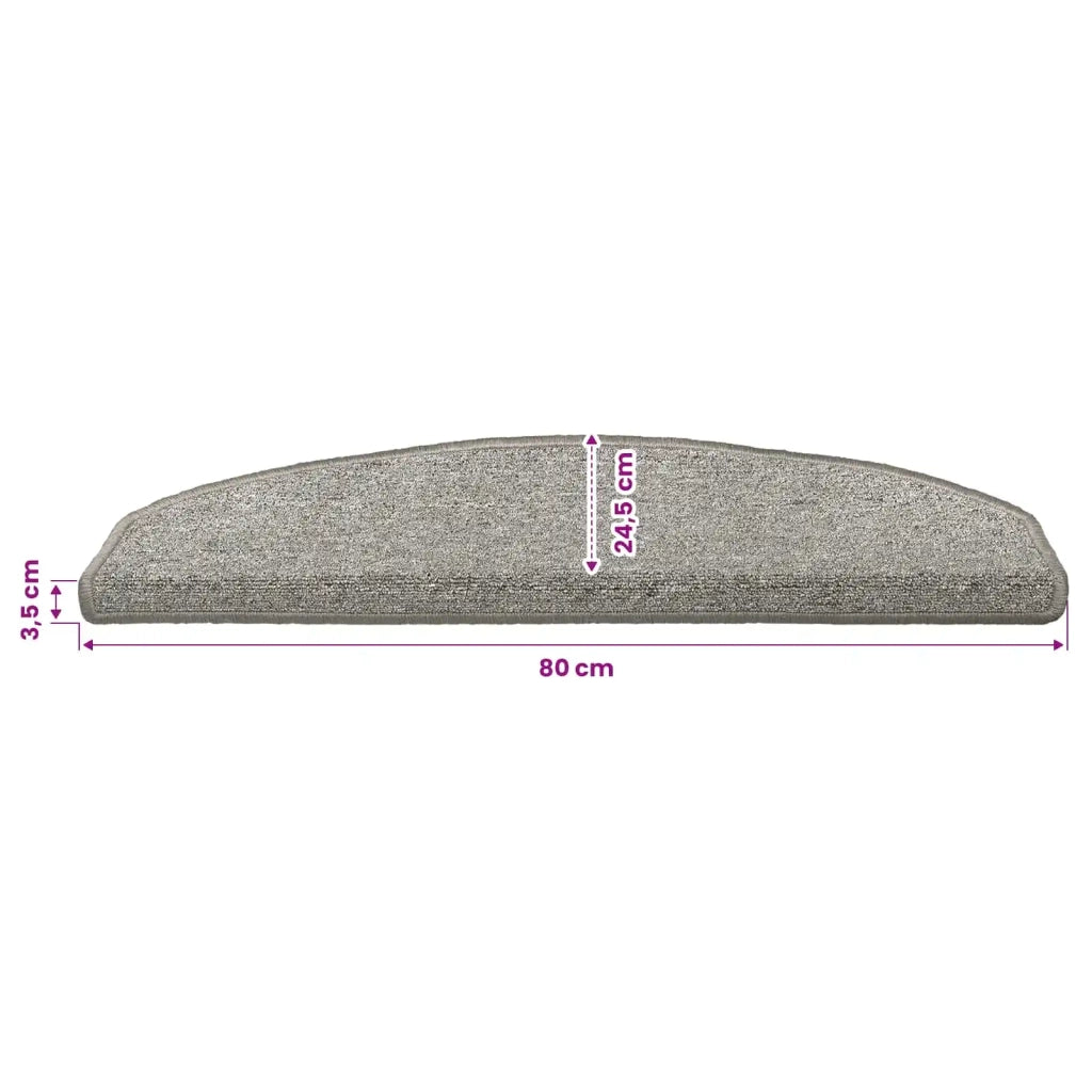 Tappetini per scale autoadesivi 15 pz | Gradini per Scale Grigio Chiaro