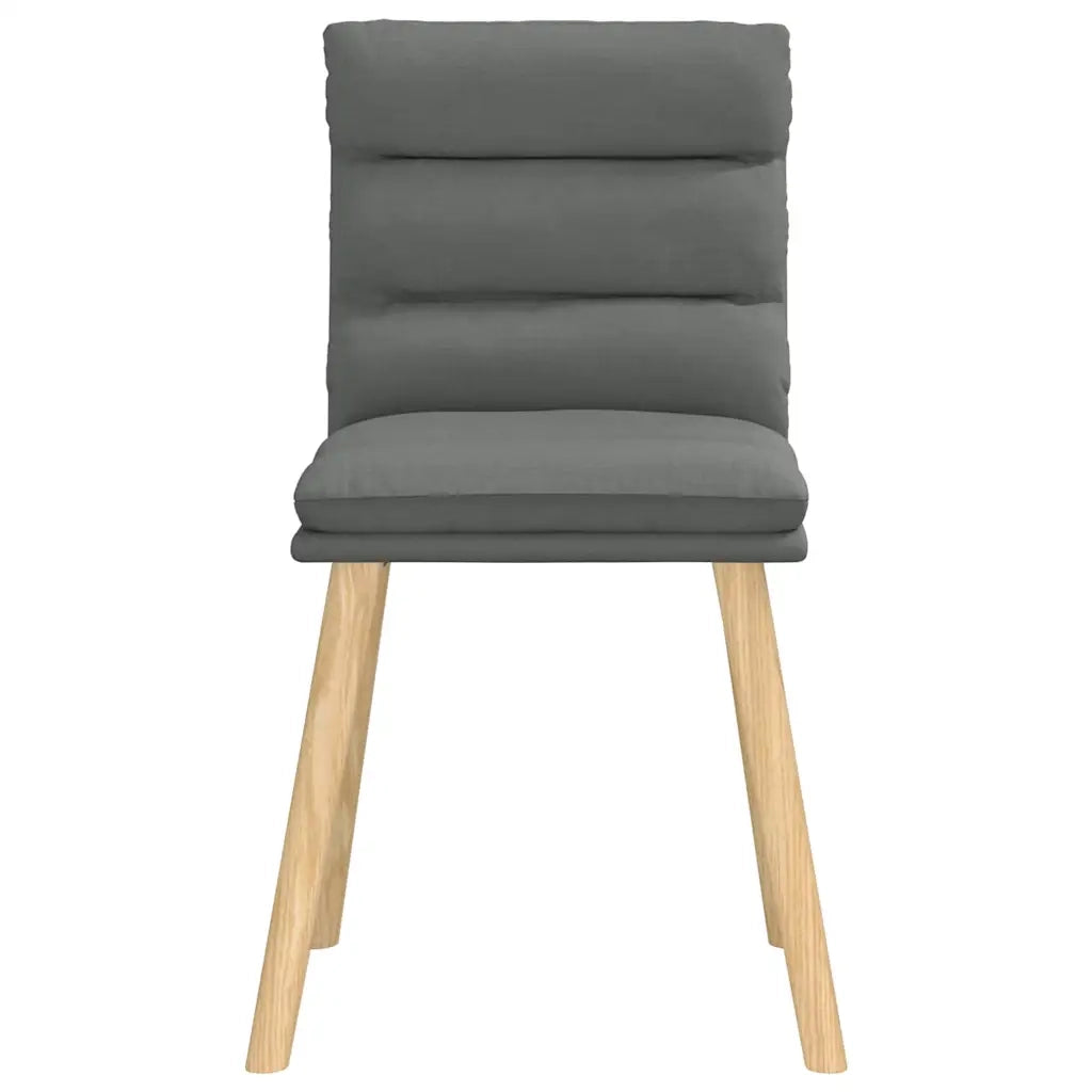 Sedie da Pranzo 6 pz Grigio Scuro in Tessuto 3315664