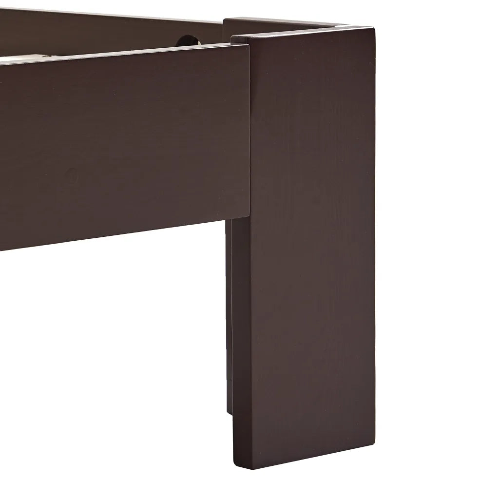 Giroletto senza Materasso Marrone Scuro 90x200 cm Legno Pino 283298