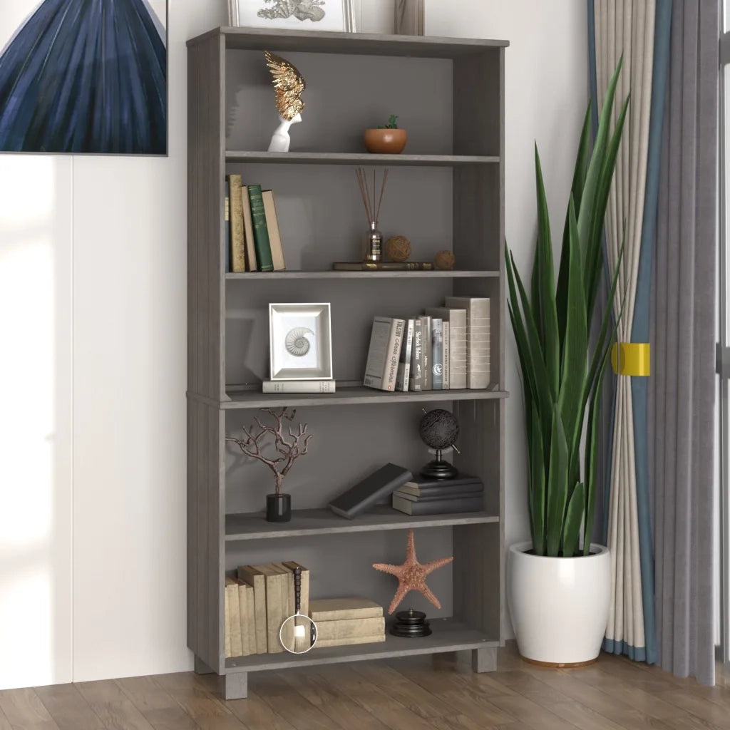 Credenza | Madia | Buffet da pranzo | Armadio da pranzo HAMAR in Legno Massello di Pino Grigio Chiaro