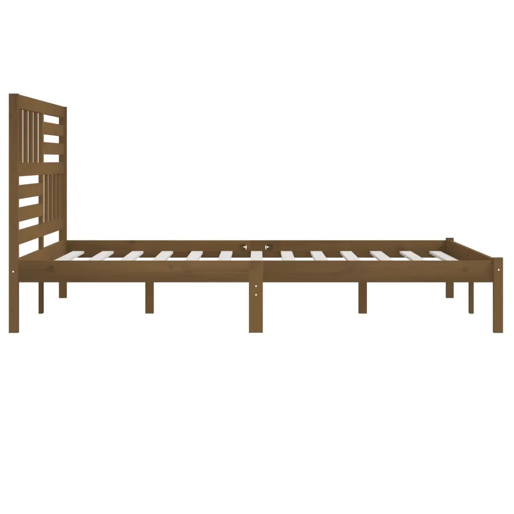 Giroletto senza Materasso-Struttura Letto Ambra in Legno di Pino 200x200 cm 110525