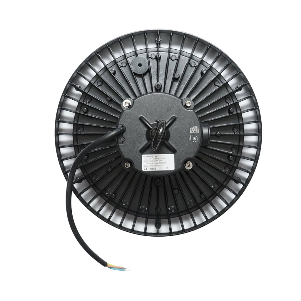 Lampada LED industriale High-Bay 150W, 220V, 6000K, 22500lm per capannoni, magazzini 330x140mm Breckner Germany