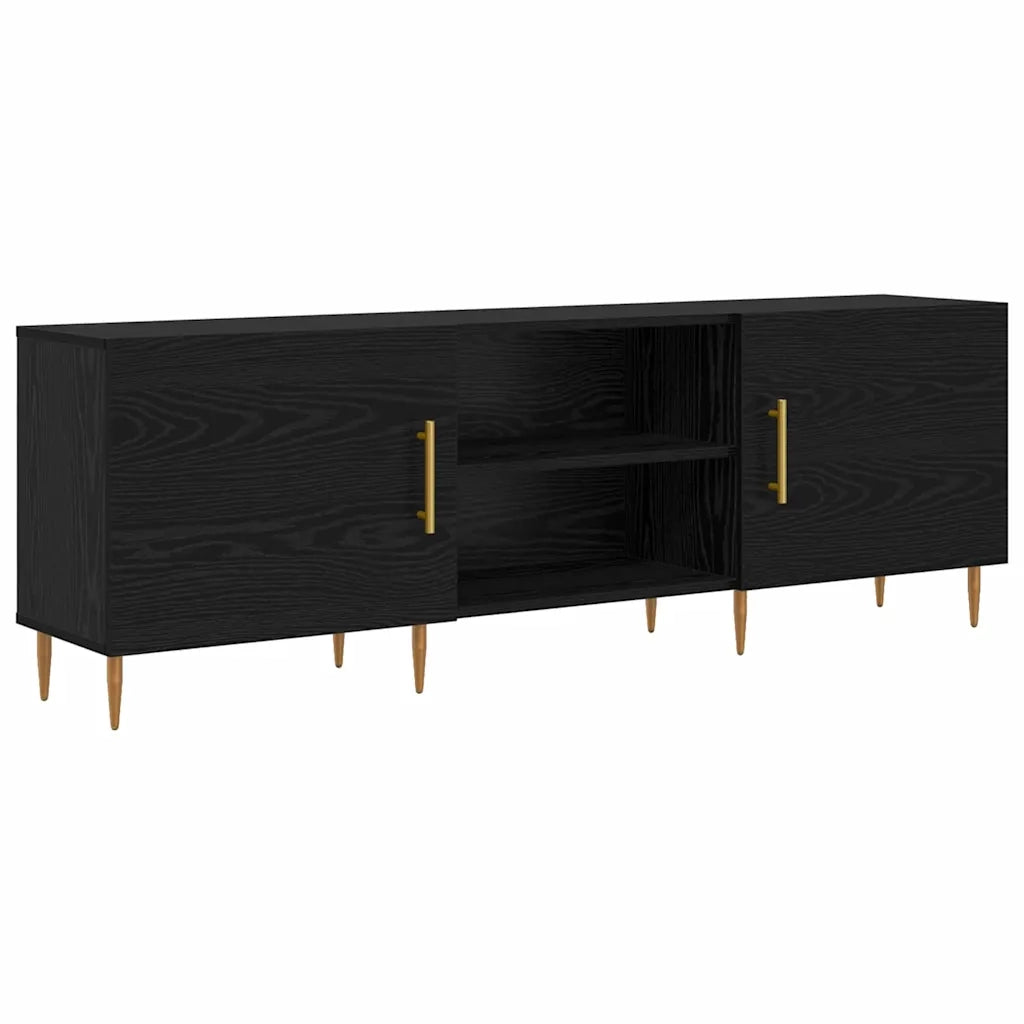 Mobile TV-Credenza per TV-Console TV Rovere nero 150 x 30 x 50 cm Legno multistrato 126075