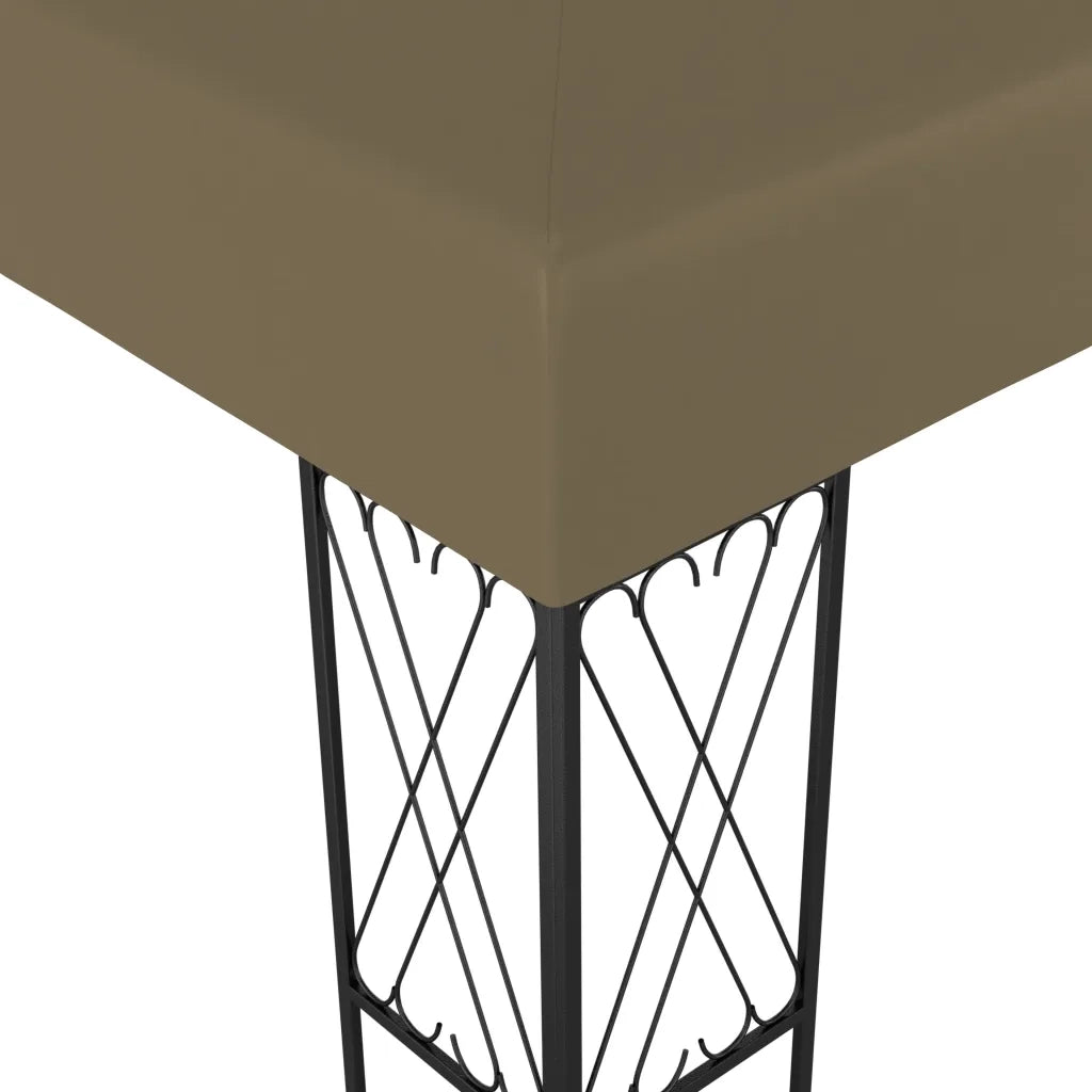 Gazebo 3x4 m Grigio Talpa in Tessuto 312270