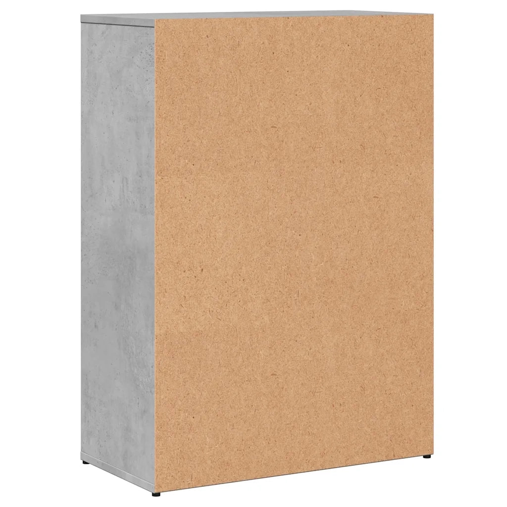 Credenza-Buffet-Armadio da cucina Grigio Cemento 60x30x84 cm in Legno Multistrato
