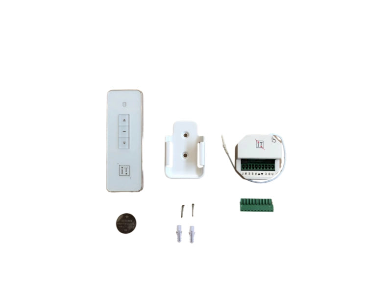 Motore tapparella 100 kg - 50 Nm RISPARMIO ENERGETICO Kit con centralina e telecomando