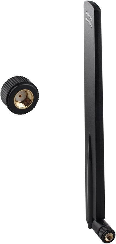 Antenna Wi-Fi 6E a Doppia Banda 24 GHz 5 GHz 58 GHz 15dBi MIMO RP-SMA Maschio Omnidirezionale per IP-Camera di Sicurezza Camera di Ripresa di Rallentamento FPV Router Wi-Fi a PCI-Express Carta di Rete Wireless - Set da 2