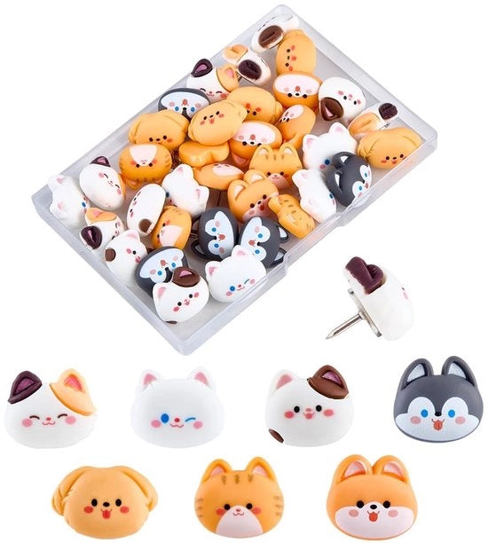 Push Pins per 35 in Diverse Stili per Animali
