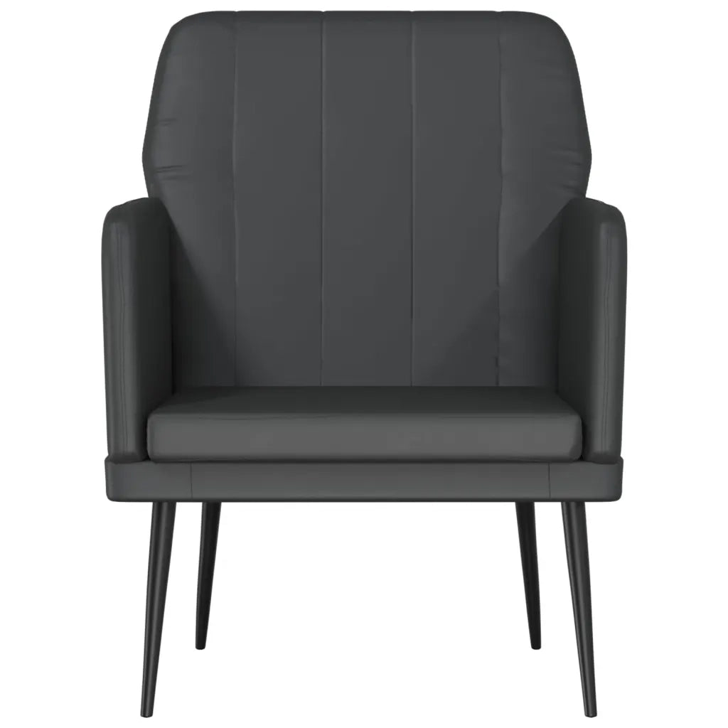 Poltrona Nera 61x78x80 cm Similpelle 351392
