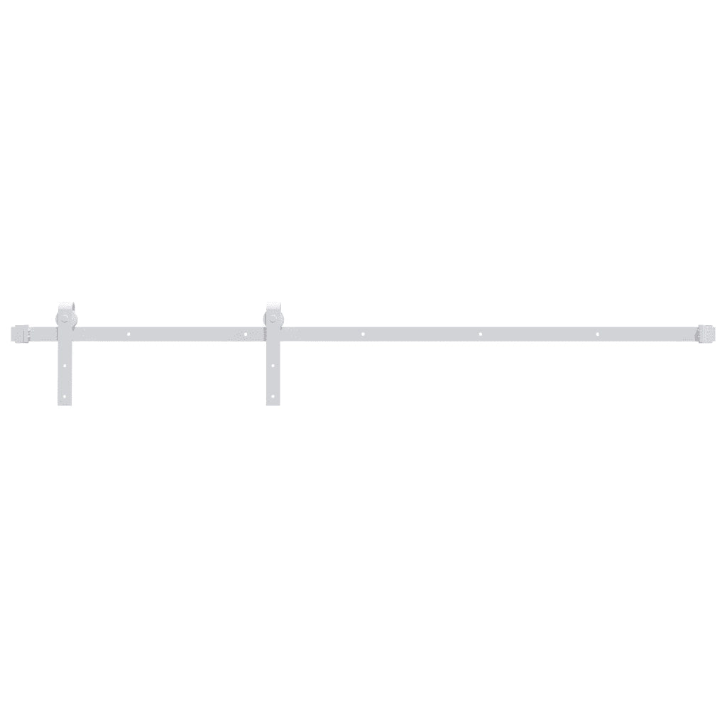 Kit Accessori per Porta Scorrevole 200 cm in Acciaio Bianco 151708
