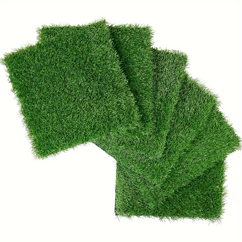 Piastrelle Erba Artificiale Interlocking 36 pezzi ¨C MINIMAL ¨C Verde, 30x30 cm, Balcone/Giardino