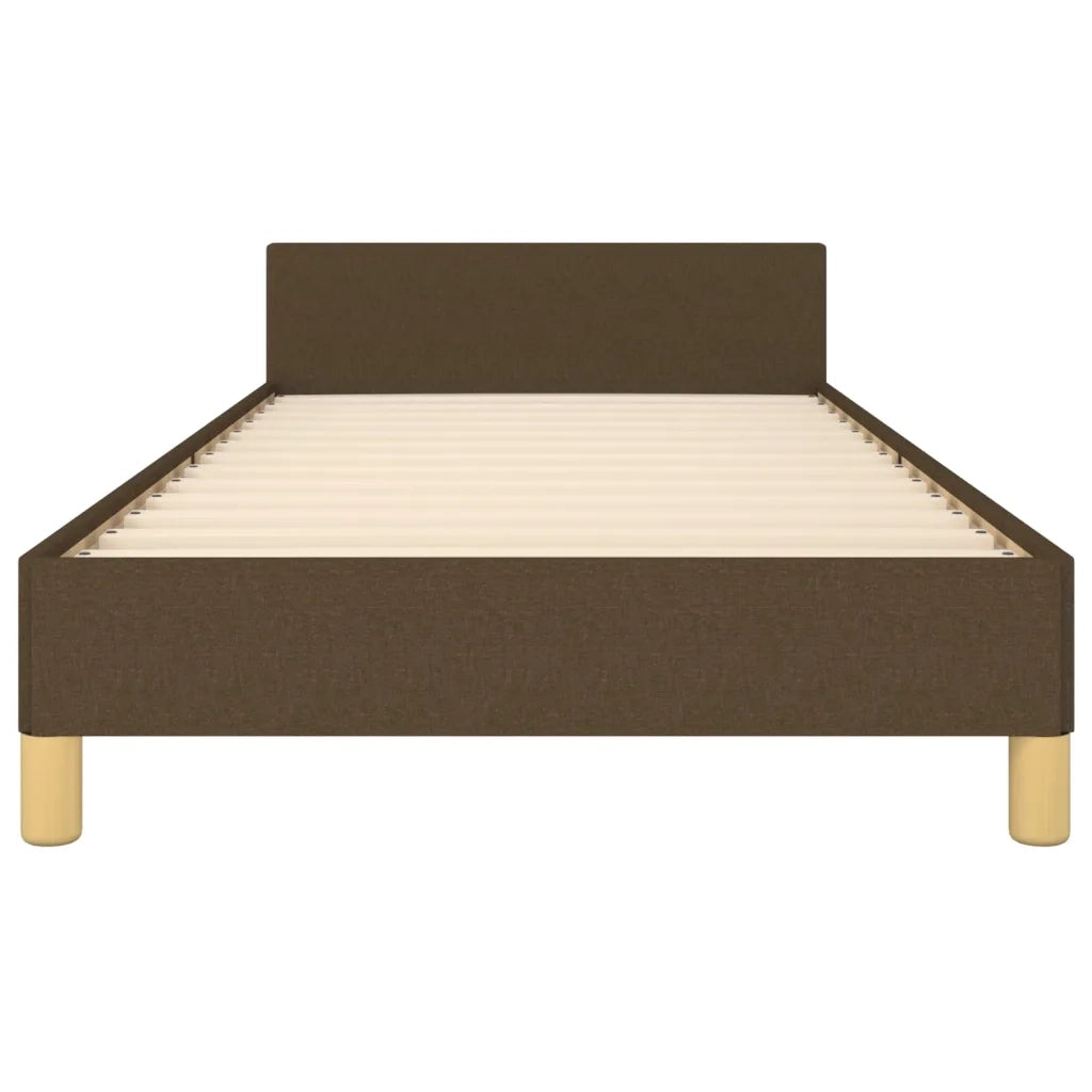 Giroletto senza Materasso Marrone Scuro 100x200 cm Tessuto 3124955
